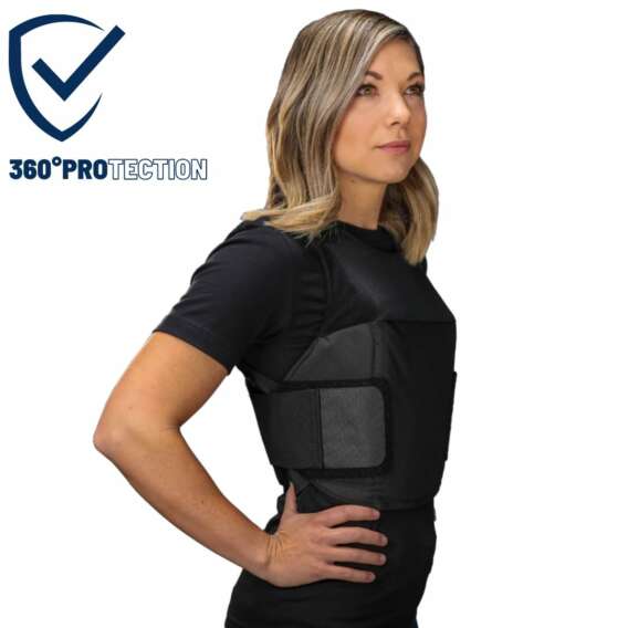 2 COVERT FEMALE BODY ARMOR AND CARRIER (EXTENDED PROTECTION)