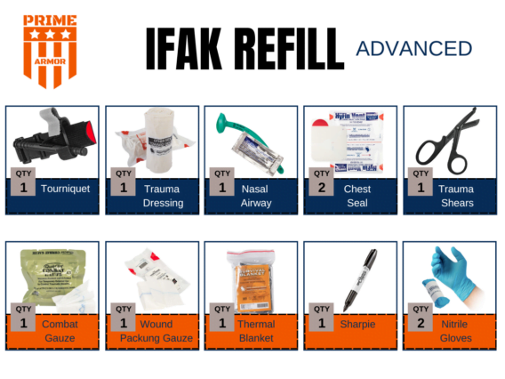 QTY 1 2 IFAK REFILL (Individual First Aid Kit)