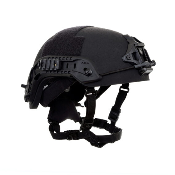Prime Armor Kratos RCHHC Rifle Combat Helmet Fully Loaded Black TQ 1 Kratos Rifle Rated Combat Helmet Level III